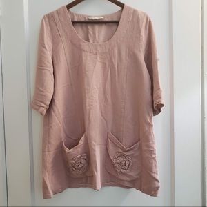 Soft Surroundings Pink Tunic
